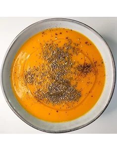 Crema de verduras con chía