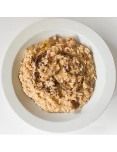 Risotto de boletus con aceite de trufa