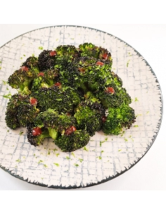 Brócoli asado con kimuchi y lima 2