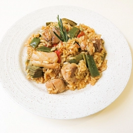 Arroz con pollo y verduras 2