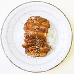 Pollo teriyaki con arroz Pollo teriyaki con arroz