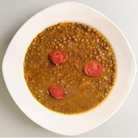 Lentejas estofadas con chorizo