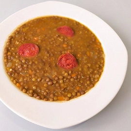 Lentejas estofadas con chorizo 2