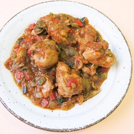 Pollo guisado con samfaina 2