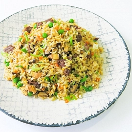 Arroz frito cantonés con secreto ibérico 2